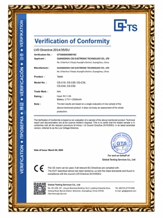 AUTILON UV LED curing lamp certification document